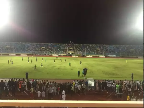  President George Weah Plays Against Super Eagles In Liberia Match (Photos) 